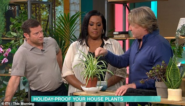 Speaking on This Morning, horticulturalist David Domoney urged owners to resist overwatering their plants, which could ultimately rot the roots