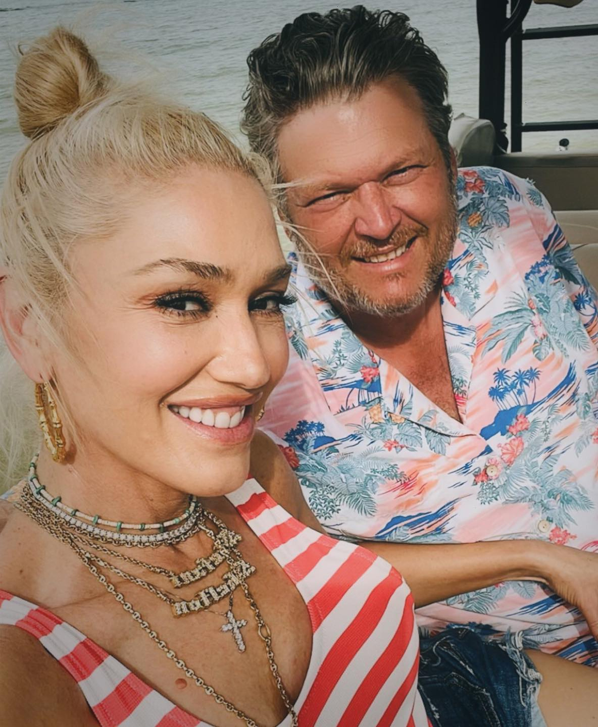 Gwen lives on the ranch with her husband Blake Shelton
