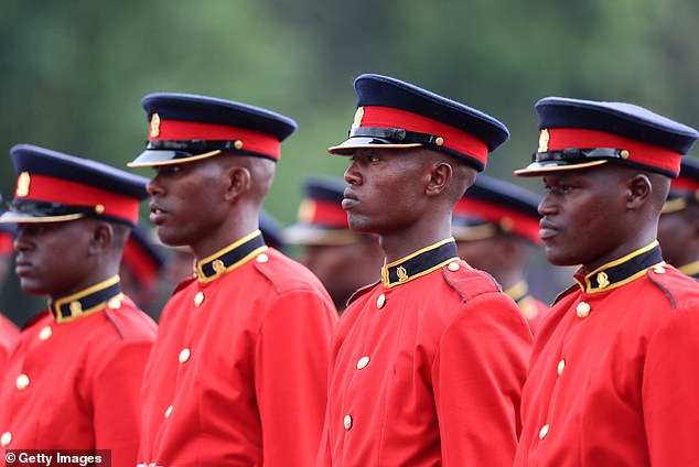 Personnel in Kenya prepare for the arrival of Queen Camilla and King Charles III today