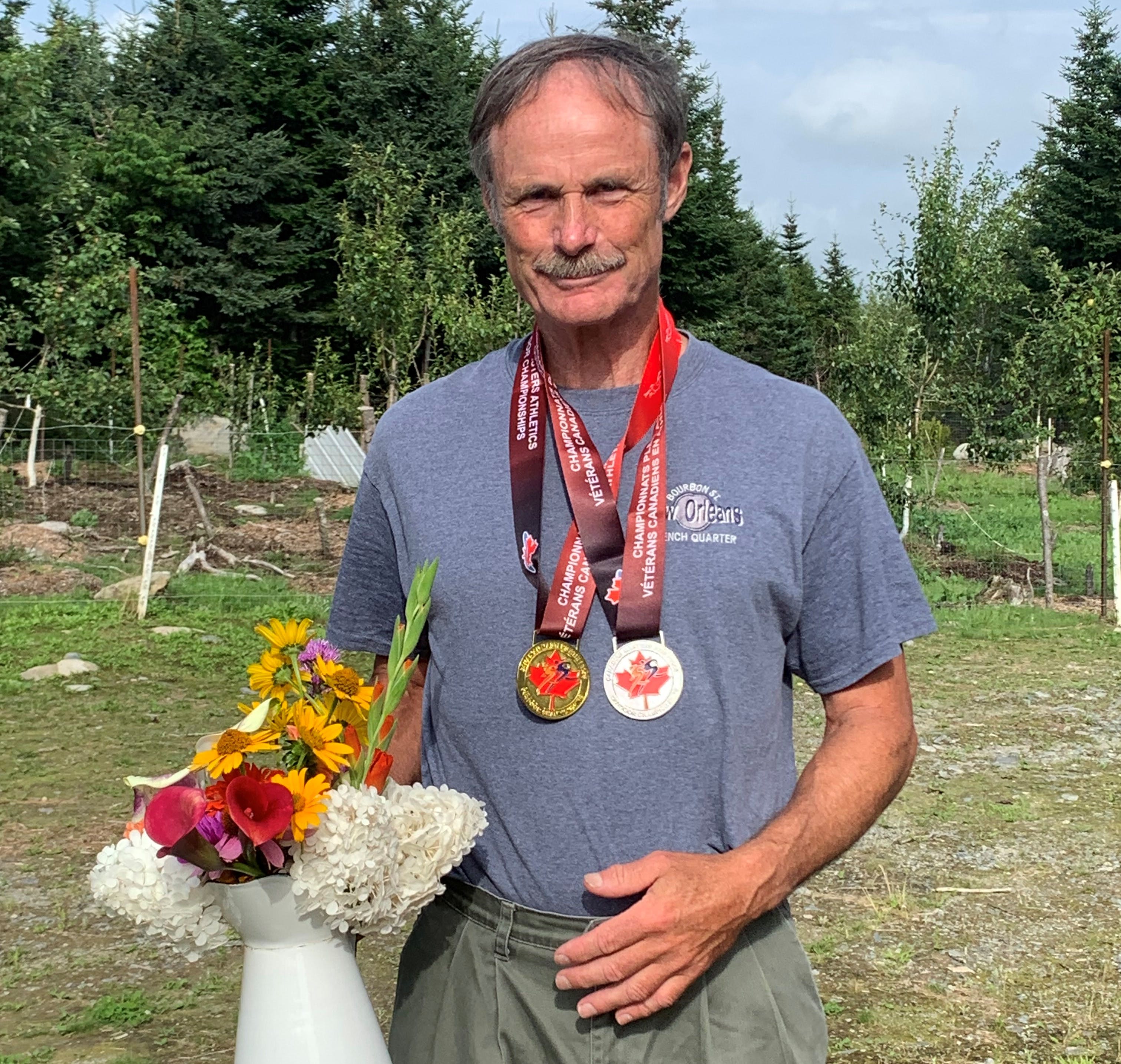 Ron Melchiore won gold in the 200 metres and silver in the 100m in his age group (65-69) at last month's Canadian Masters Athletics outdoor championships in Langley, B.C. - Bonnie Fleming / Contributed