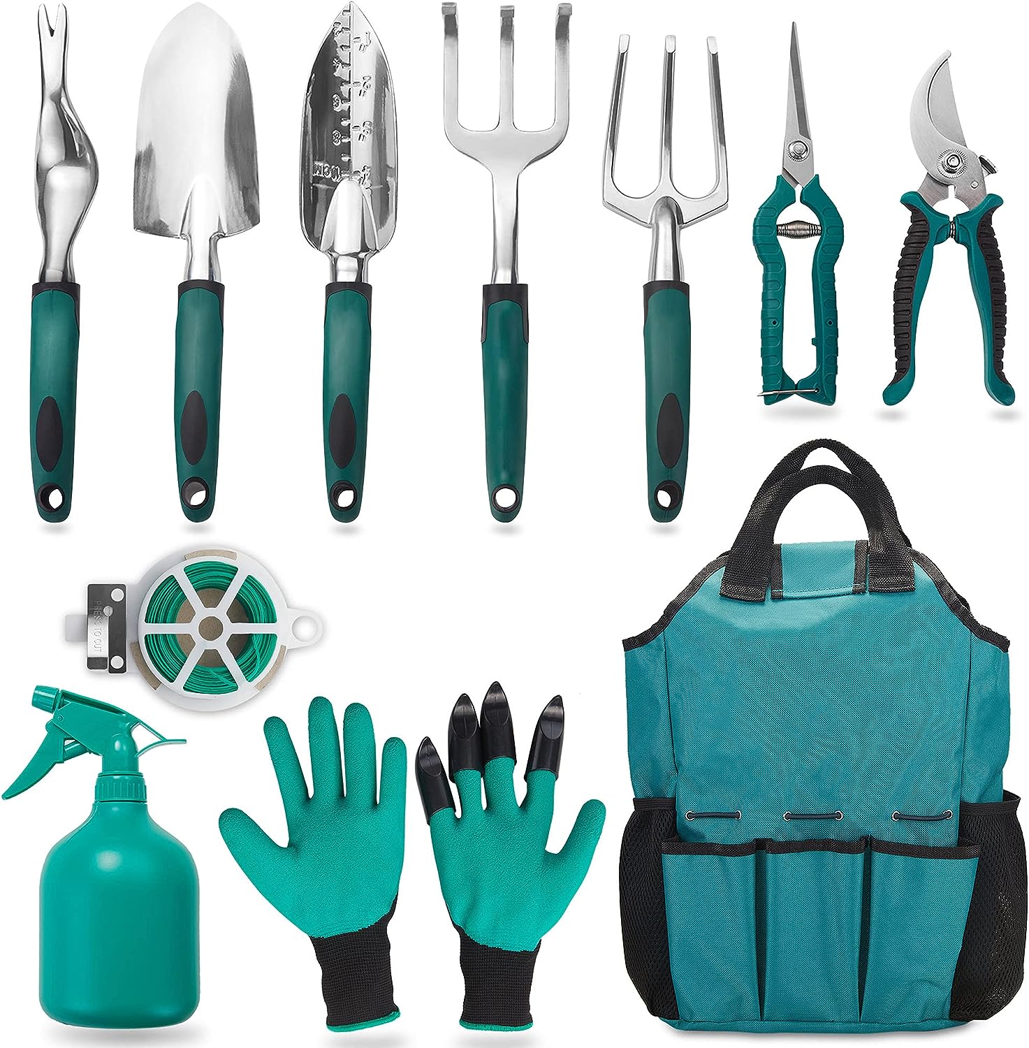 FiveJoy Garden Tool Set 11 Piece Kit