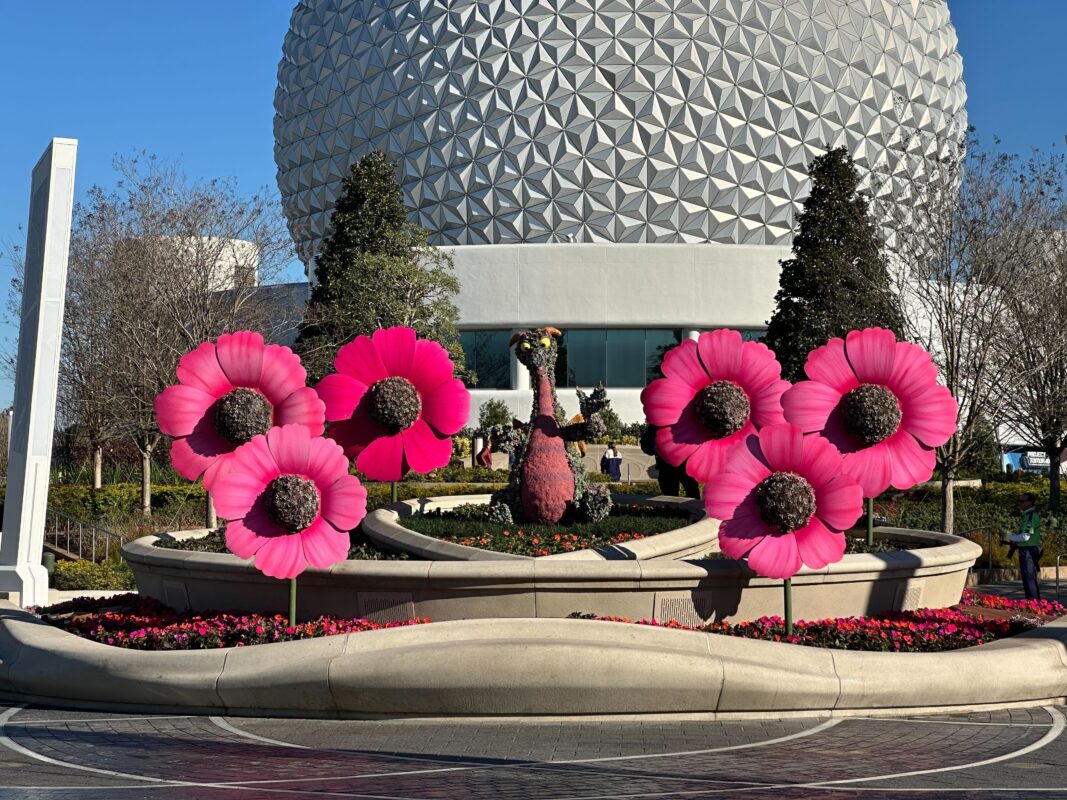 Figment and flower topiaries