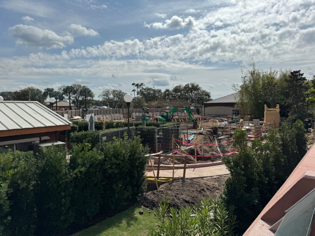 PHOTOS: 2024 Flower & Garden Festival Booth Installed Behind Construction Walls at EPCOT Flex Space 6 Flex space construction at EPCOT