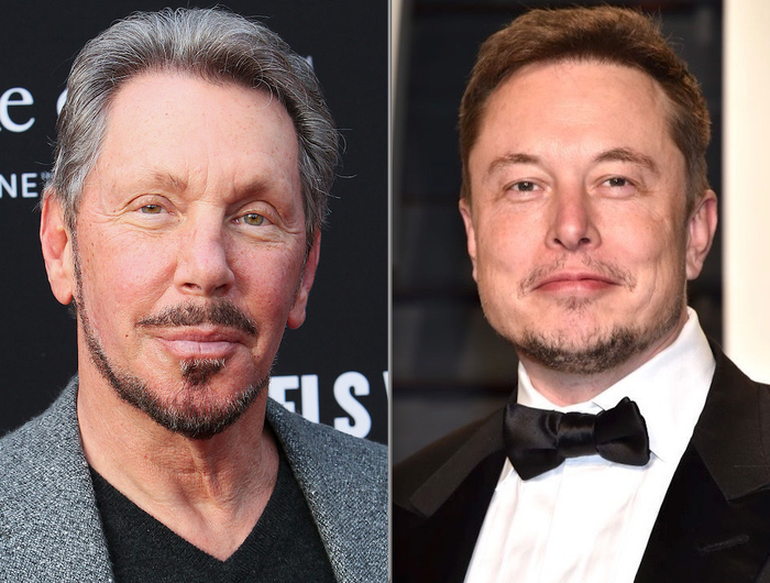 Larry Ellison and Elon Musk