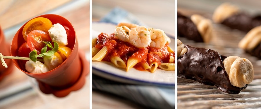 A three-photo collage of dishes from Primavera Kitchen.