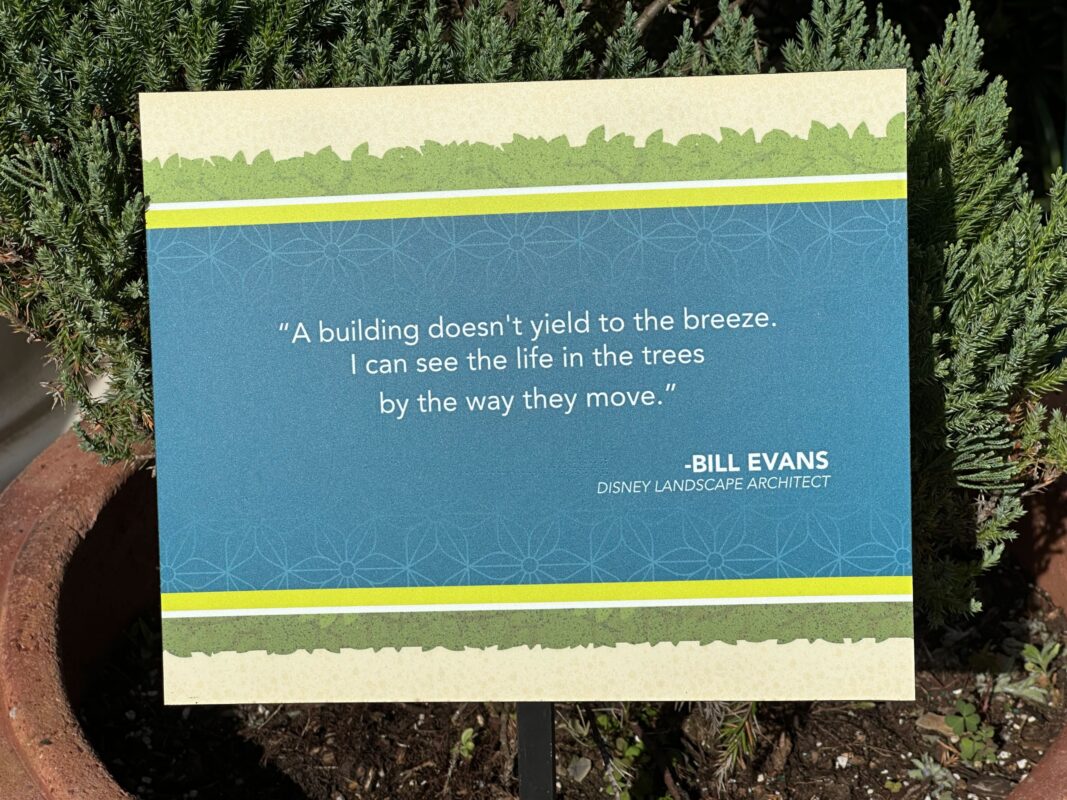 Another sign with a quote from Bill Evans.