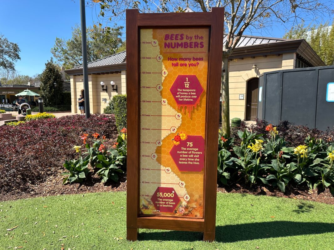 A height chart to measure "Bees By the Numbers."