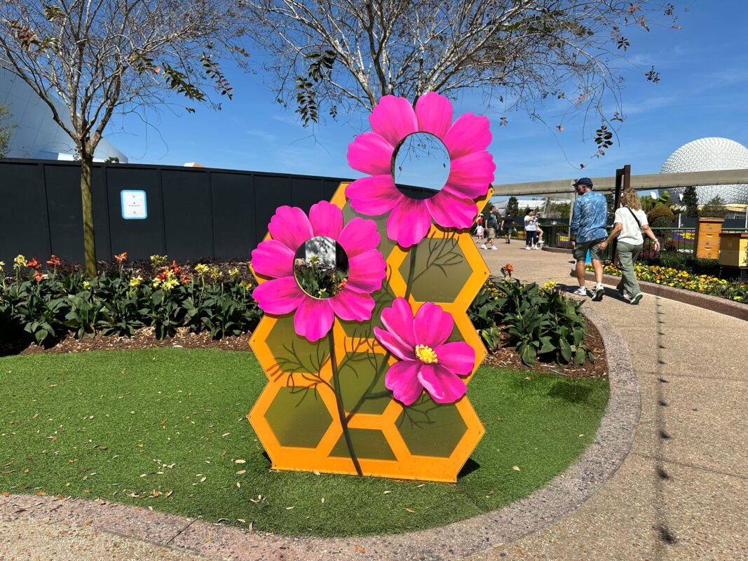 A flower-themed photo op.