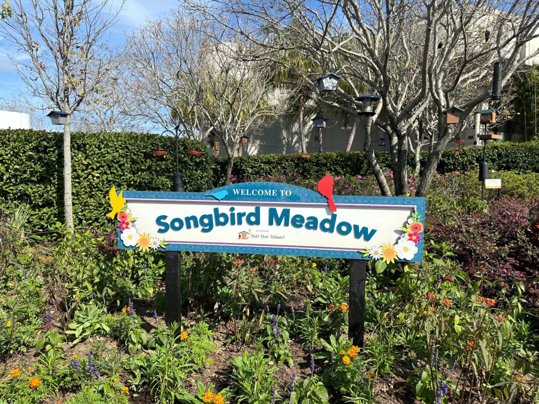 The sign for Songbird Meadow.