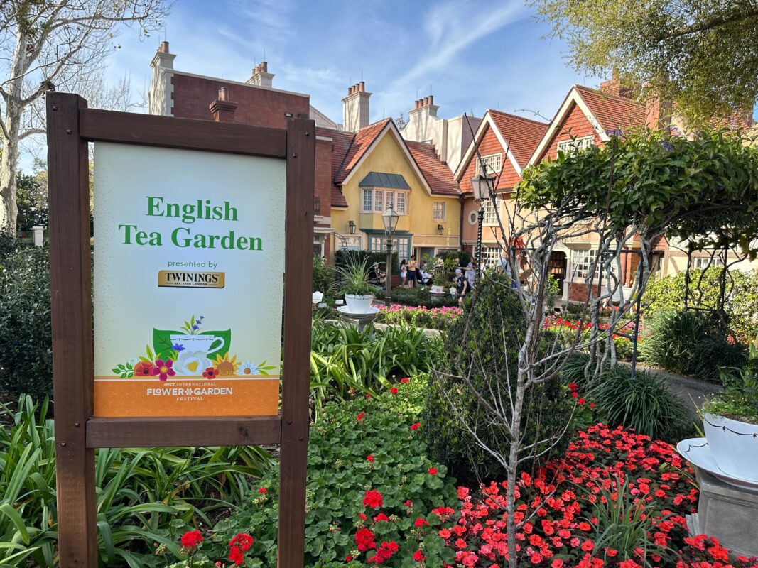 The sign for the English Tea Garden.